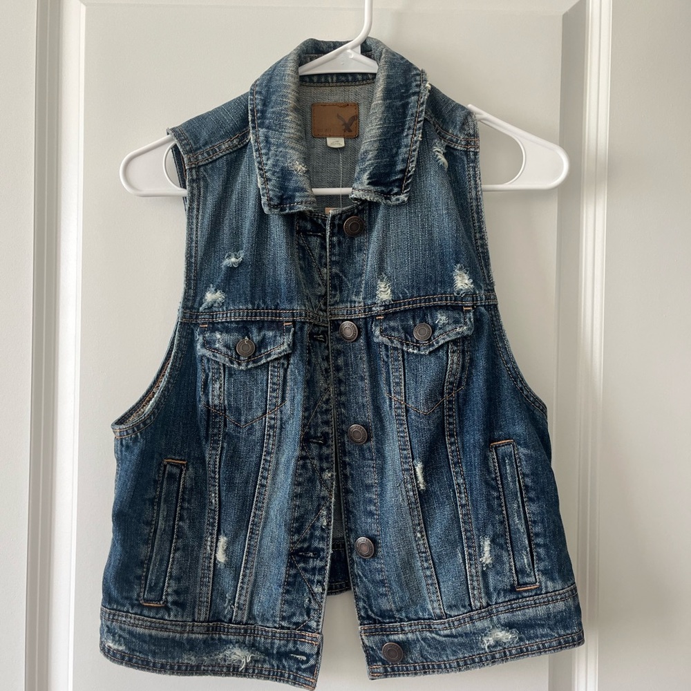 American Eagle Outfitters Blue Denim Jacket